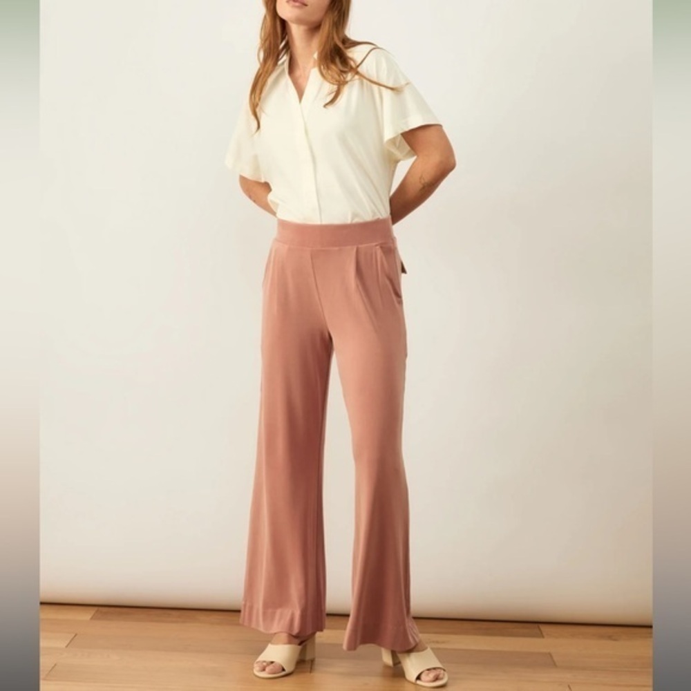 ADAY LaidBack Pleated Trousers in rose L